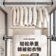 伸缩杆免打孔窗帘衣柜撑杆卫生间免钉支撑架收缩挂浴帘杆子晾衣杆