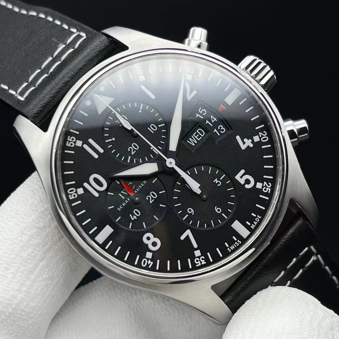 大表径[9.8新]IWC万国表飞行员系列精钢自动机械计时男表IW377701