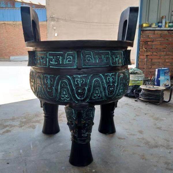 紫铜鼎 可定各种尺寸铜鼎工艺品 大克铜鼎 司母戊鼎铸铜鼎价格
