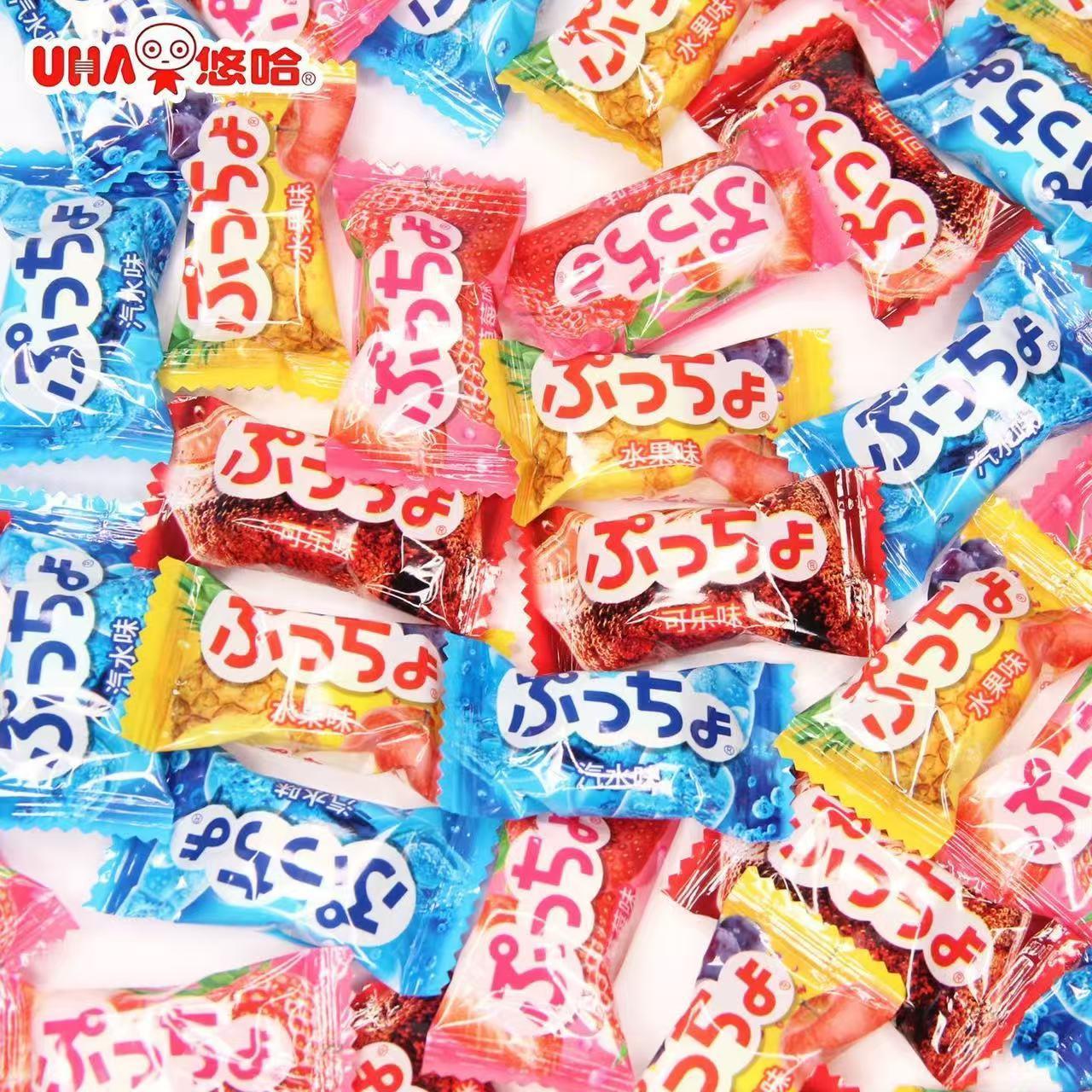 UHA悠哈普超味觉糖果水果软糖500g结婚喜糖伴手礼婚庆糖果零食