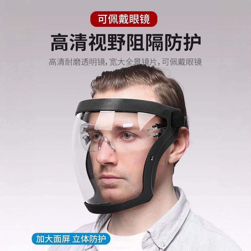 防护眼镜护目镜防尘飞溅防雾防飞沫防油烟打磨切割防风面罩护全脸