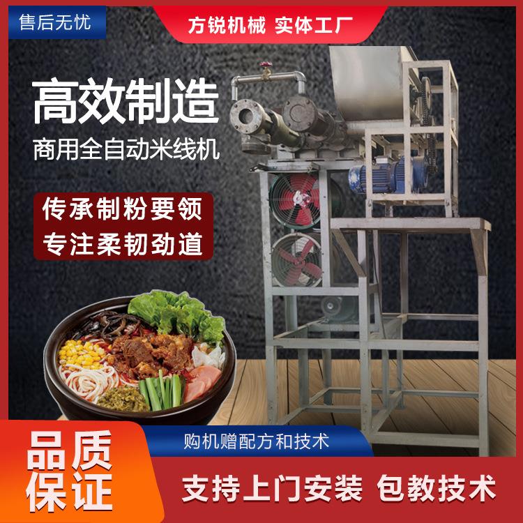 方锐多功能米线米粉机自动下料双螺旋挤压的玉米面条机带配方教技