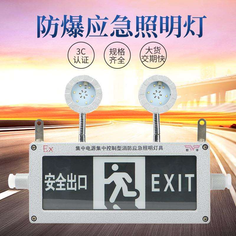 防爆应急灯led照明灯隔爆型BCJ双头疏散标志多功能安全出口指示灯