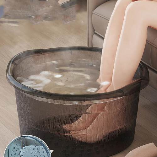 2025 New Model Transparent Plastic Foot Soaking Tub for Home