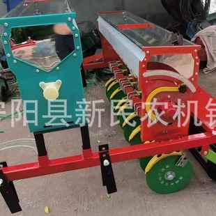 拖拉机带小麦旱稻播种机蚕豆蔬菜籽草籽条播机可链接旋耕机使用