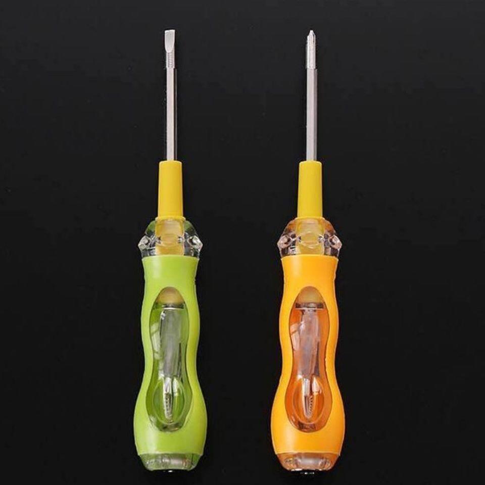 多功能测电笔家用电工验电笔一字十字双头两用强扭力试电笔螺丝刀