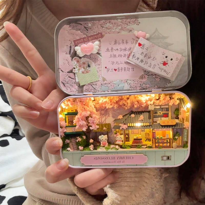 适合女生生日礼物智趣屋小众手工制作diy拼接模具房桌面创意摆件