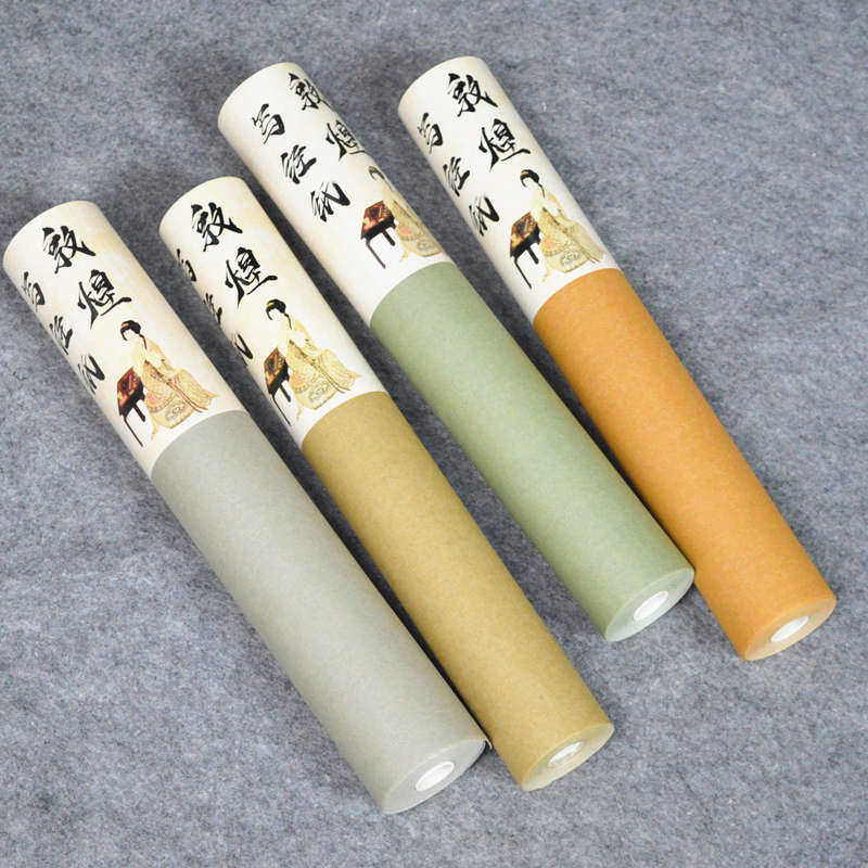 蜡染敦煌抄经纸复古宣纸小楷作品半生熟书法专用纸仿古做旧宣纸篆