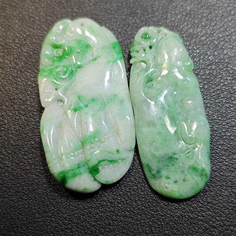 悦缅缘翡翠四会天光墟天然缅甸A货大珠 一手走不单卖绿挂件
