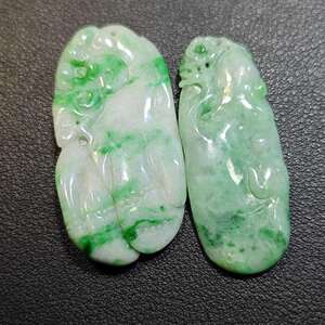 悦缅缘翡翠四会天光墟天然缅甸A货大珠 一手走不单卖绿挂件