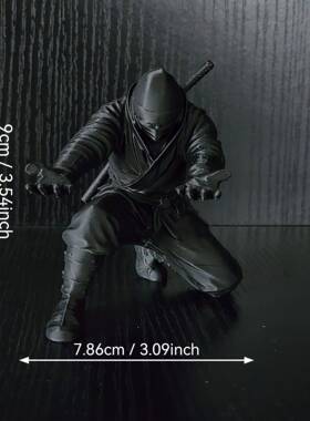 跨境爆款3D打印忍者武士创意笔架摆件 桌面笔托
