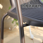 户外椅子铁艺奶茶咖啡店靠背椅餐饮烧烤室外桌椅简约休闲庭院藤椅