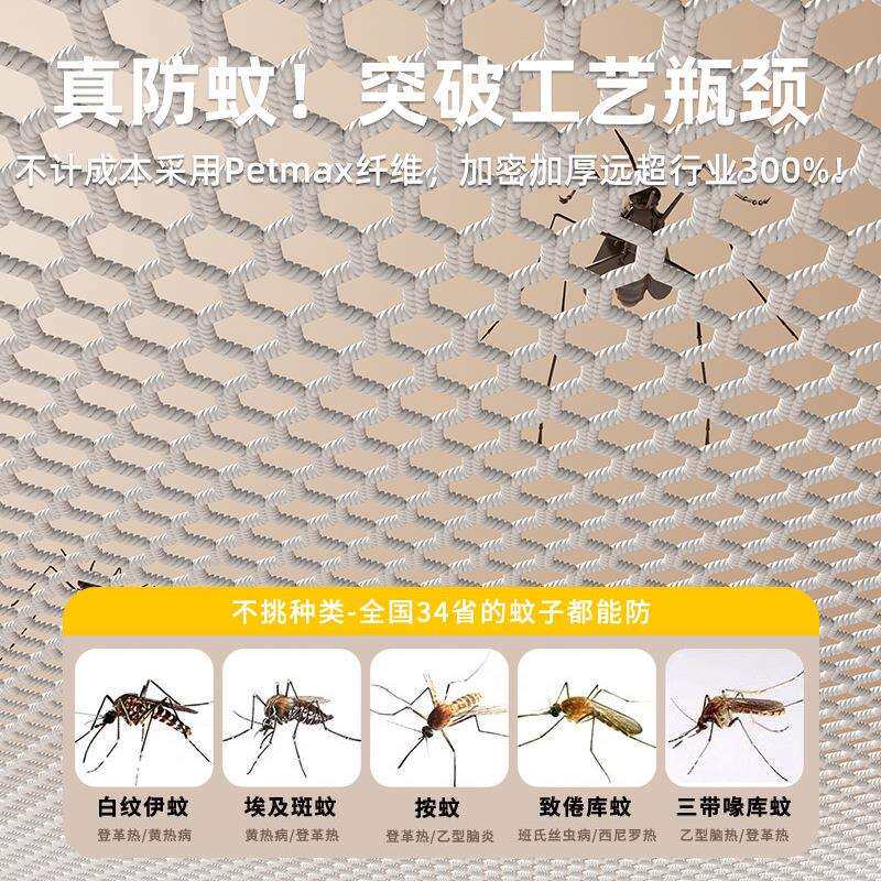 防摔蚊帐2026款三开门用卧室全罩全底家婴儿儿童防止MSCK-木新掉