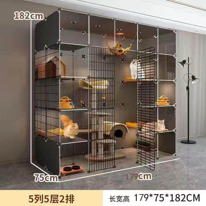 猫室内混猫咪猫超大家用搭双猫窝色屋别墅猫自由空间笼子