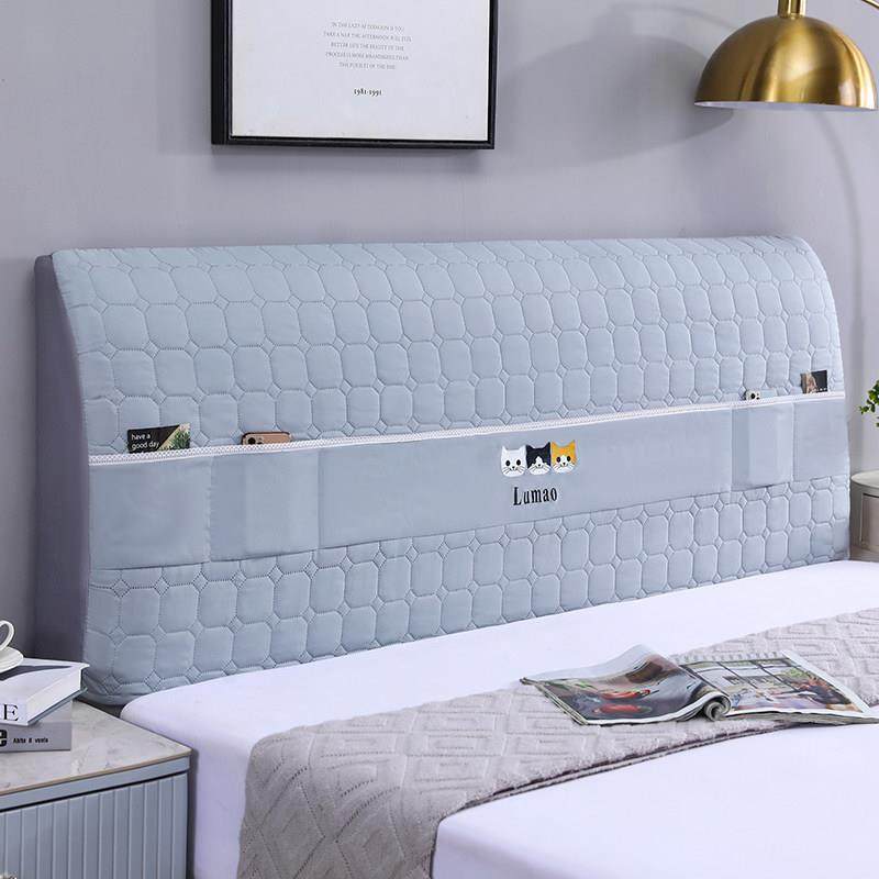 2025新款全包床头罩弹力床头套软包实木皮床靠背防尘保护套罩耐脏,居家布艺,床头罩,淘宝优惠券,粉丝福利购,淘宝优惠卷