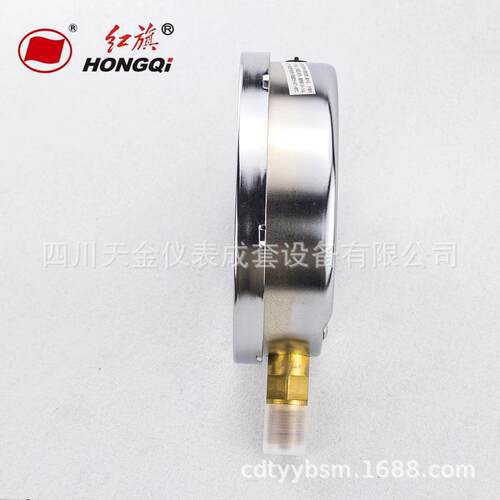 厂家直销红旗耐震压力表YN-150压表 0-60MPA抗震液压表