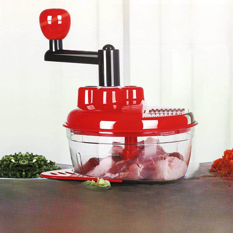 手动蔬菜研磨机，家用绞肉机，手动搅拌机，饺子馅，搅肉，切菜，