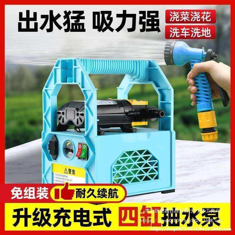 充电式抽水泵菜地浇水机淋浇菜农用浇地家用锂电抽水机灌