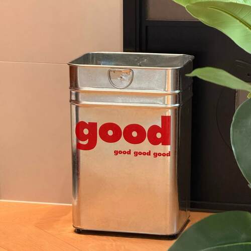DIY风不锈钢垃圾桶卧室客厅收厨房大容量垃圾篓创意good工业纳筒
