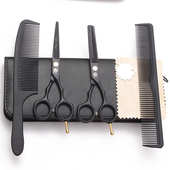 色紫龙套装 平工具对称剪打理发钉薄尾牙剪5刘海批发美发剪刀柄