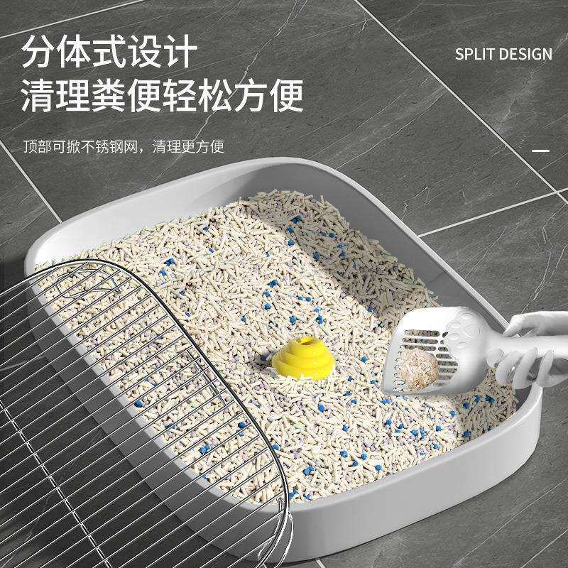 防溅平板宠物狗厕所防踩屎不锈钢网狗砂盆金毛泰迪拉屎尿盆狗厕所