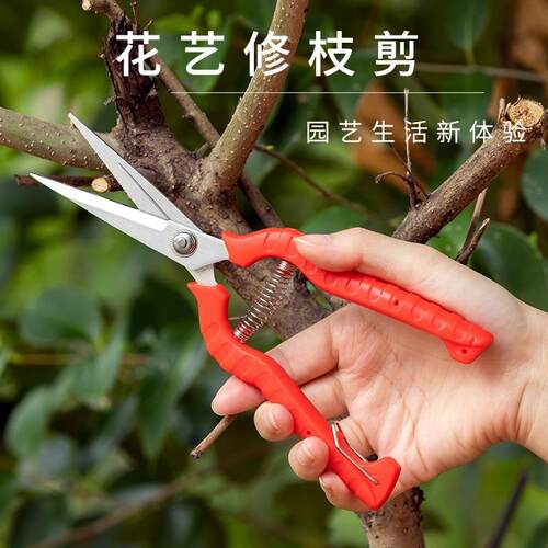 新款直销不锈钢树枝剪刀园艺修枝剪花园树枝剪多功能防滑省力园林