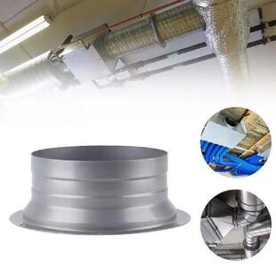 Metal Exhaust Duct Connector Flange 75-300mm Round Bevel