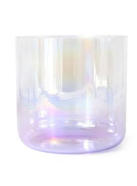 正品紫色渐炼金术水歌唱碗水晶乐钵打击乐晶器变瑜伽愈合歌音唱碗