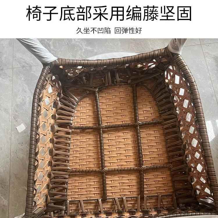 阳台茶桌椅藤闲椅三件套阳台休桌藤椅椅子藤编BRA户外桌椅靠椅圆