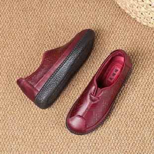 加保暖老绒人奶奶鞋 女棉鞋 老太软底太防滑冬妈妈 老北京布鞋 高档季