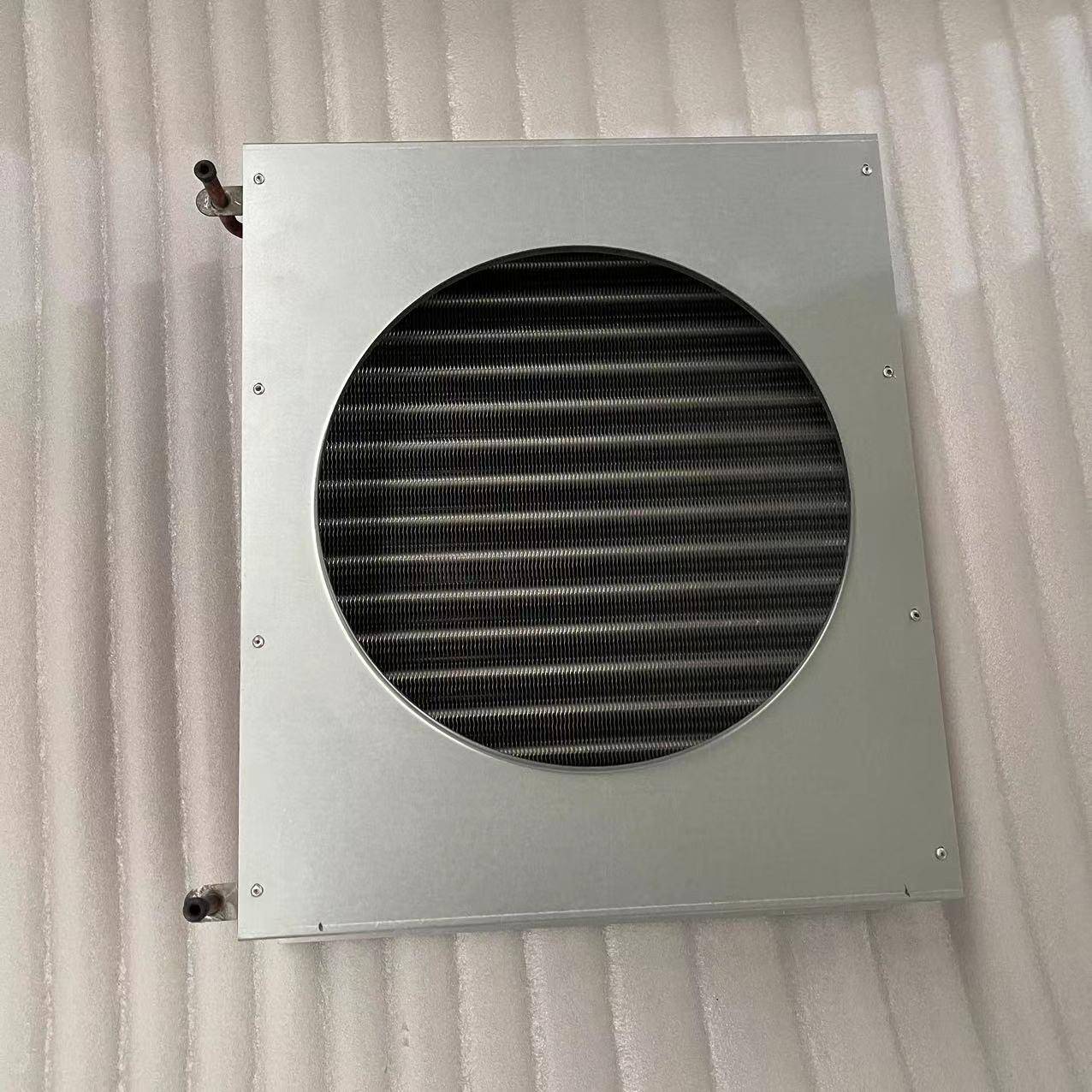 恒胜冷凝器冷库室外机冰箱冰柜用风冷单电机铜管翅片式焕热器