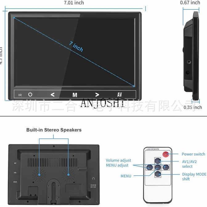 7寸9寸10..1寸HDMI显示器VGA电脑显示器触摸按键显示器带HDMI VGA
