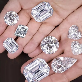 喜钻18k金钻石(金钻石，)戒指直播gia裸钻定制钻戒女1克拉50分30分真钻