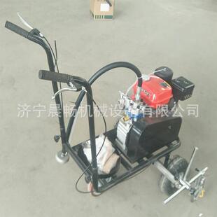 现货马路标线划线机直线弧线冷喷划线机手推式 25cm 万向轮喷涂5