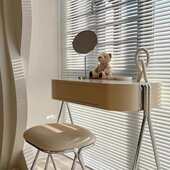 奶油风网红梳妆台北欧轻奢少女卧室小型化妆桌子床头抽屉收纳书桌