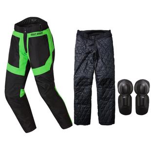 松机裤 通用津摩托车骑行裤 防风保暖防摔牛布带护车膝纯 四宽季 正品