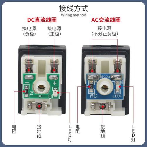 二位三通电磁阀3V210-08气动气缸电磁控制阀24V220V换向气阀12V