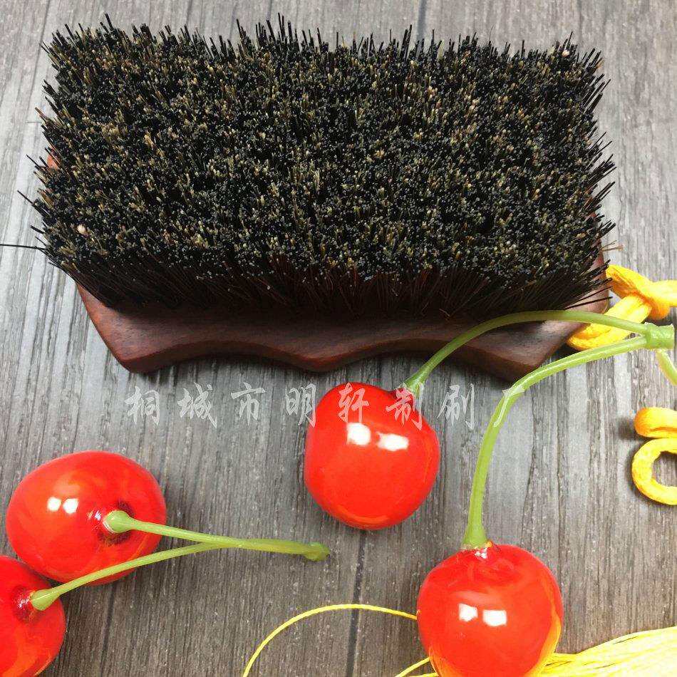 厂家定 做精品文玩刷子核桃刷金刚菩提紫檀血檀实木猪鬃保养工具