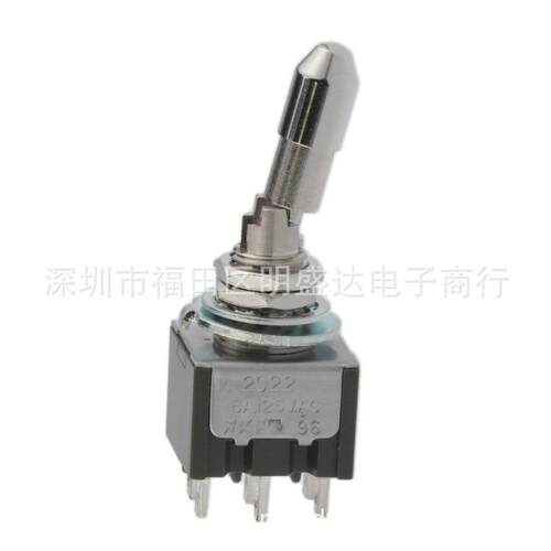 NKK进口钮子开关M-2022L 微型摇头开关M-2022LL4W01 锁存DPDT 6A