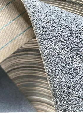 刺皮厚2.5mm糙面带 大花纹灰色糙面皮织布机配件