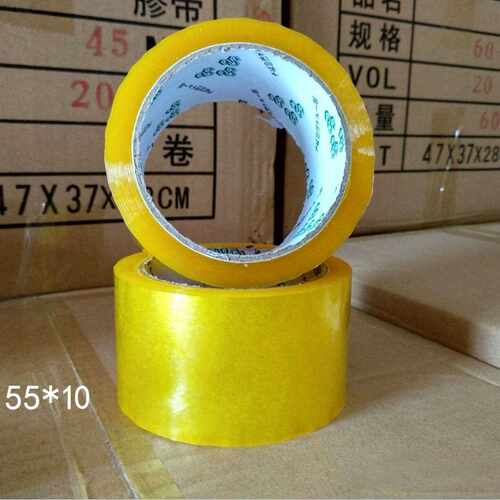 直销新款55MM宽1.0CM肉厚封箱胶带透明胶带打包带快递胶带高粘度