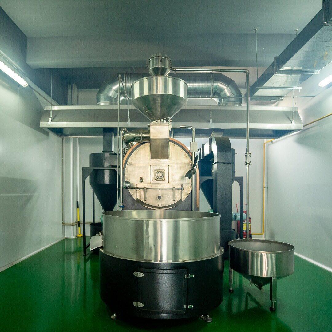粤鼎锋80公斤咖啡烘焙机半热风大型工业咖啡烘焙设备咖啡烘豆机