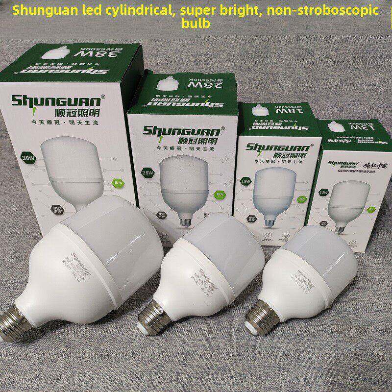 顺冠照明Led灯泡18W28We27螺旋大功率灯泡家用工厂超亮节能光源图片