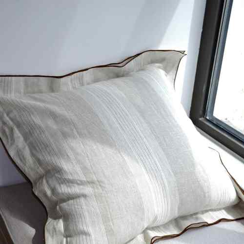 品法1004699新国纯亚麻密发拷宽沙床头抱枕靠垫靠枕套不含芯海绵