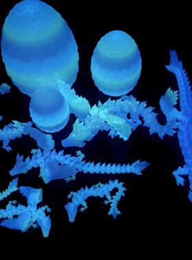 打印玩具龙蛋中国水晶3D模型摆件