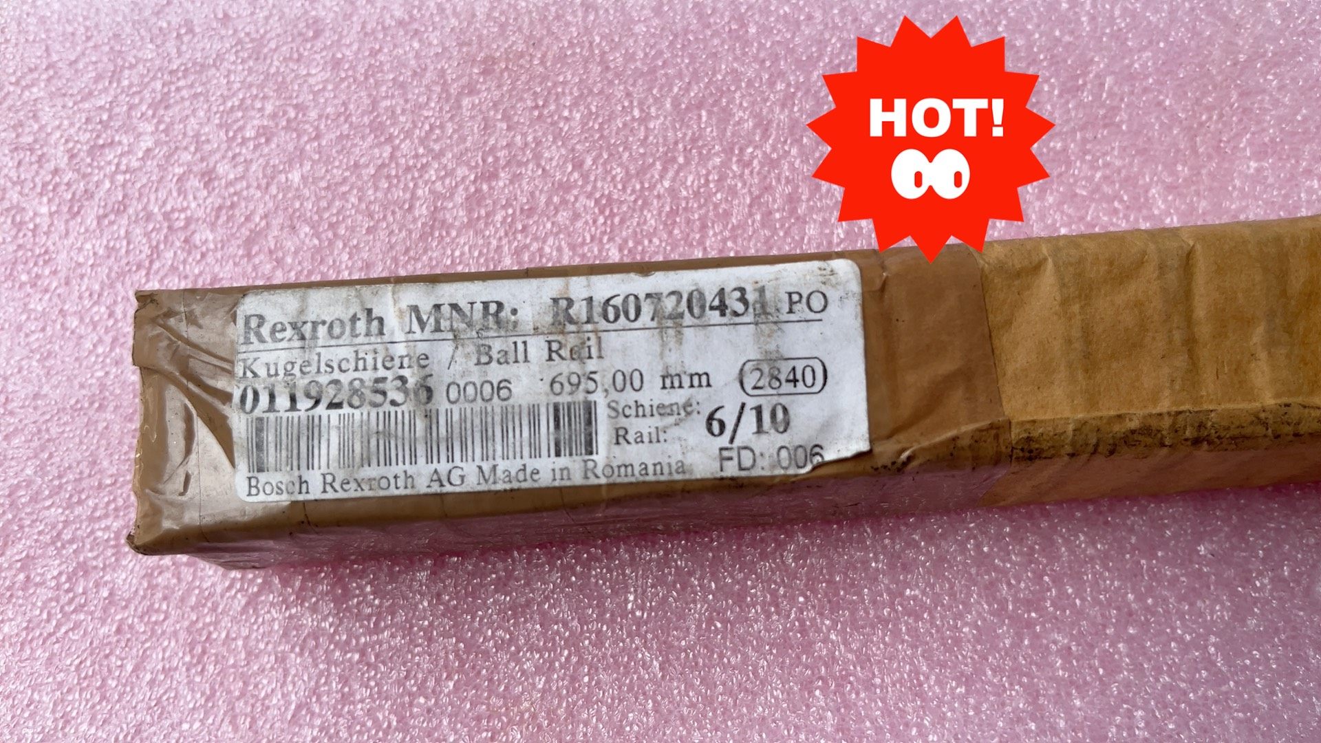 Rexroth全新滑块导轨R160720431