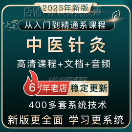 中医针灸入门视频全套教程董氏奇穴小针经络临床全集自学课程集