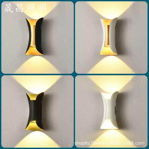小蛮腰装饰壁灯室内外通用卧室床头客厅背景墙灯庭院led灯防水