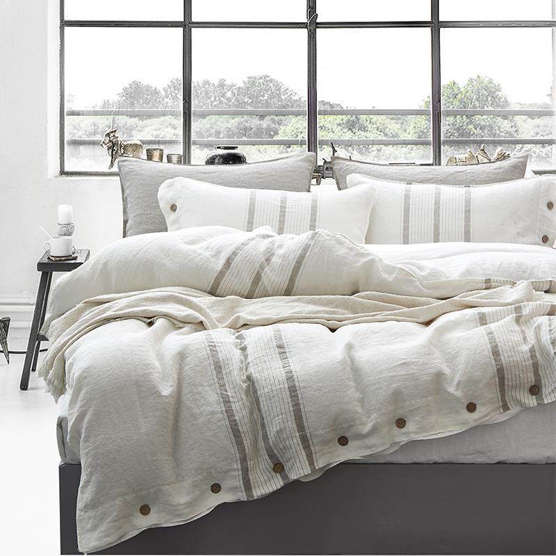 高档法国进口白麻欧色纯亚麻四套件北100%全亚麻被套棉床单床上用,床上用品,床品套件/四件套/多件套,淘宝优惠券,粉丝福利购,淘宝优惠卷