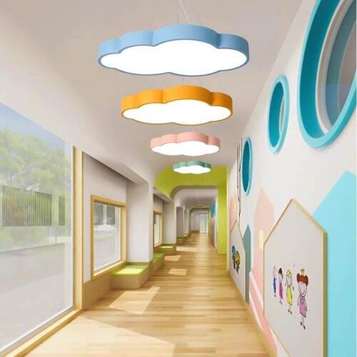 led云朵星星月亮吸顶灯早教培训机构门厅过道大灯幼儿园教室吊灯
